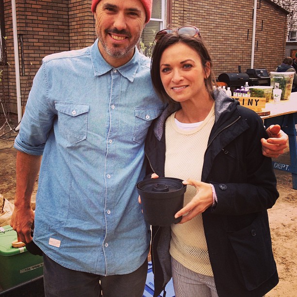 After demoing how to germinate and sprout the sunflower microgreens, Davison gifted Delma with her own take home pot of micgrogreens.