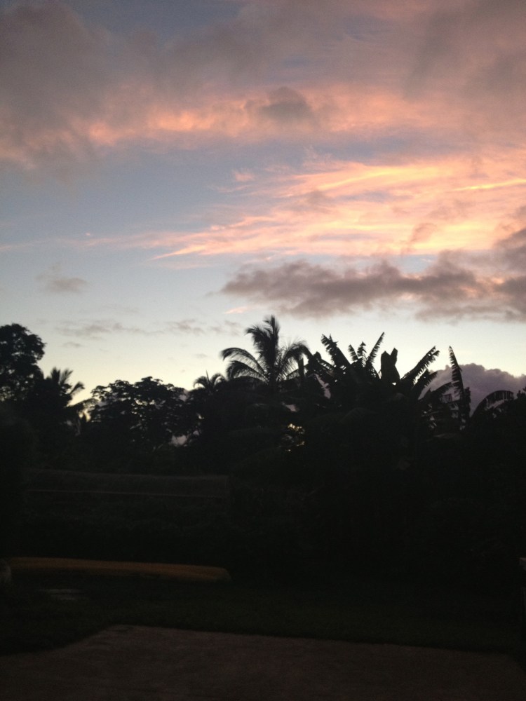 Hanalei sunsets were spectacular every night.